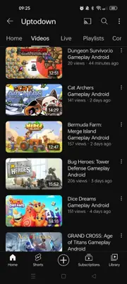 YouTube android App screenshot 1